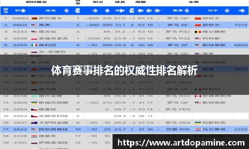 体育赛事排名的权威性排名解析